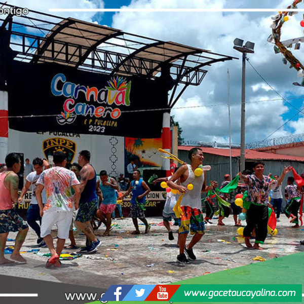 Con "Umbishas" y Danzas Típicas realizaron "Carnaval Canero 2023" en Penal de Pucallpa