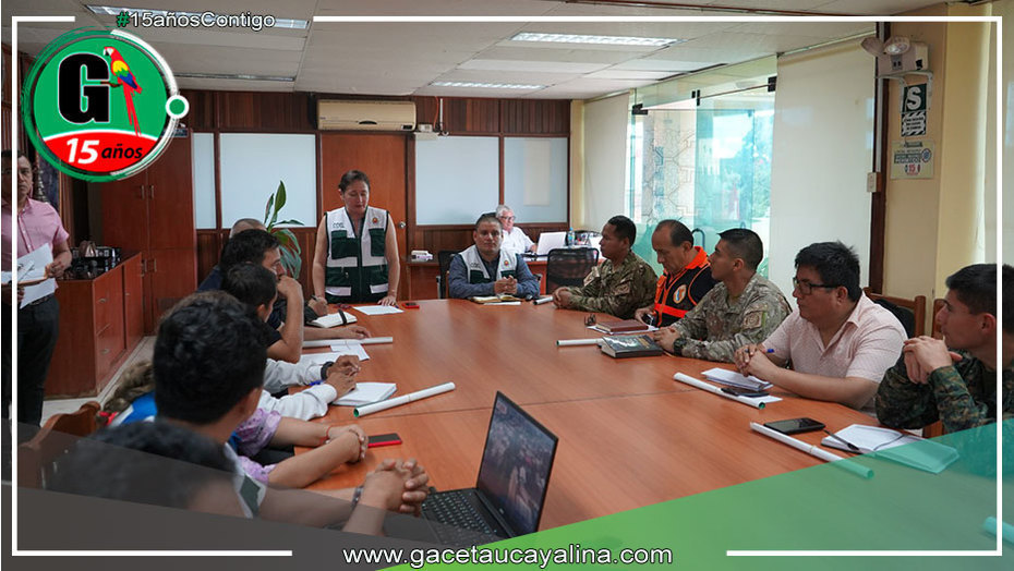 Alcaldesa de Coronel Portillo preside Sesión Ordinaria de la Plataforma Provincial de Defensa Civil