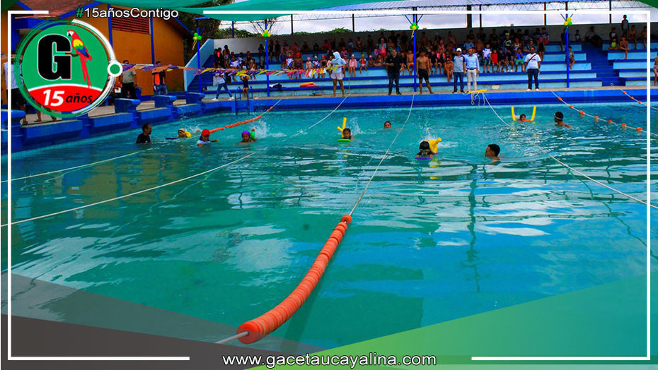 Mas de 200 niños y niñas participaron en taller de natación en la piscina olímpica