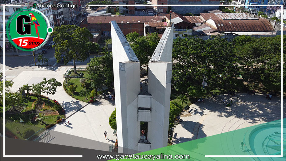 Municipio portillano retirará las mayólicas de porcelanato del obelisco de la plaza mayor de Pucallpa