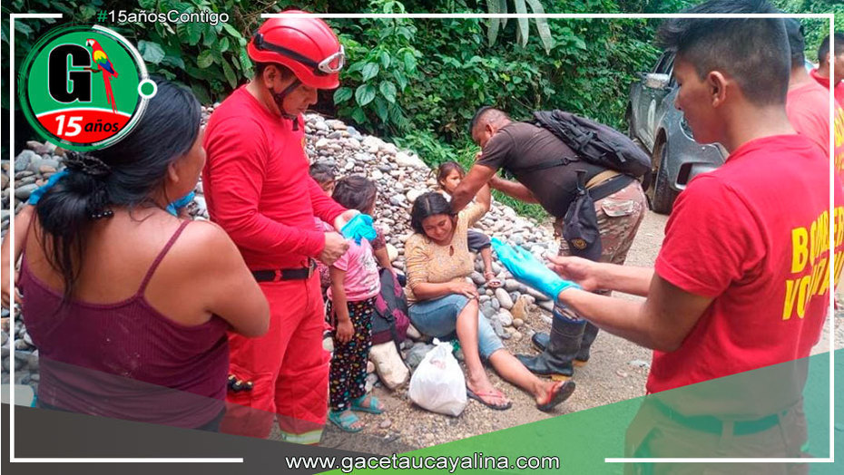 Serenazgo de Atalaya brinda ayuda a personas accidentadas en el sector de Garzacocha