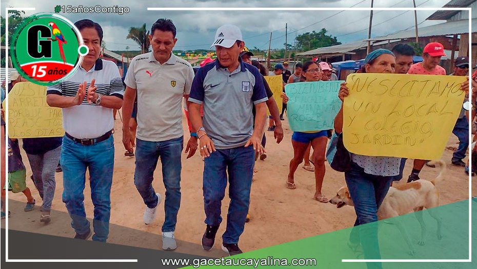 Alcalde Roger Galán Torres continúa visitando AA.HH. del distrito de Manantay