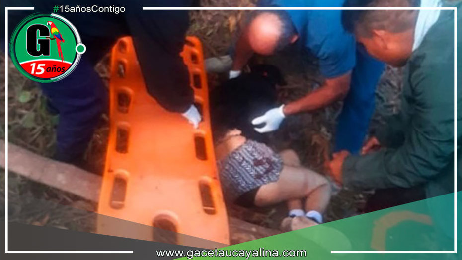 Joven madre junto a su menor hijo fueron encontrados golpeados y arrojados en la carretera central en Satipo