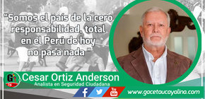 Somos el país de la cero responsabilidad, total en el Perú de hoy no pasa nada 