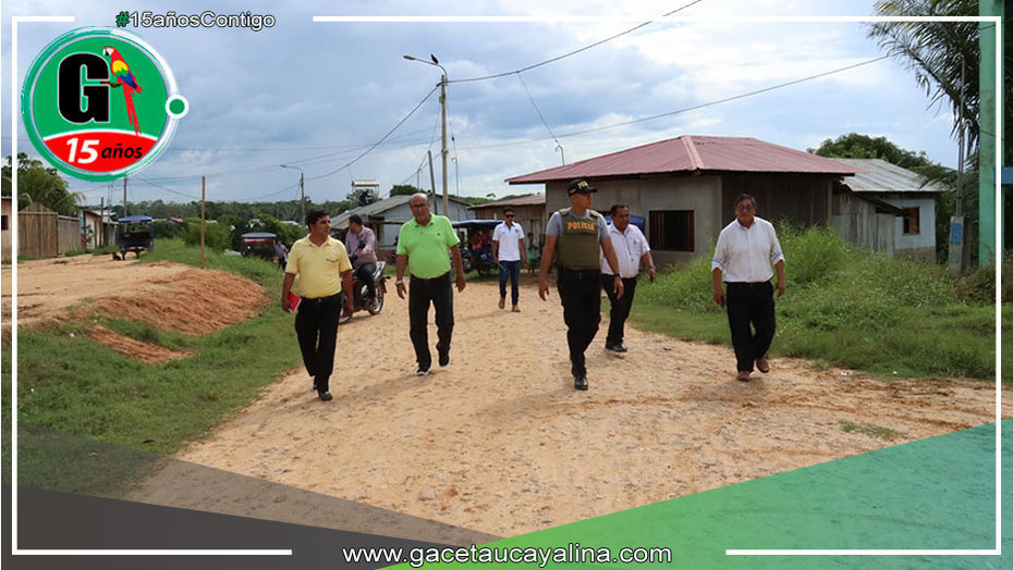 Realizan levantamiento de acta de la obra Shiringal a y b en Contamana