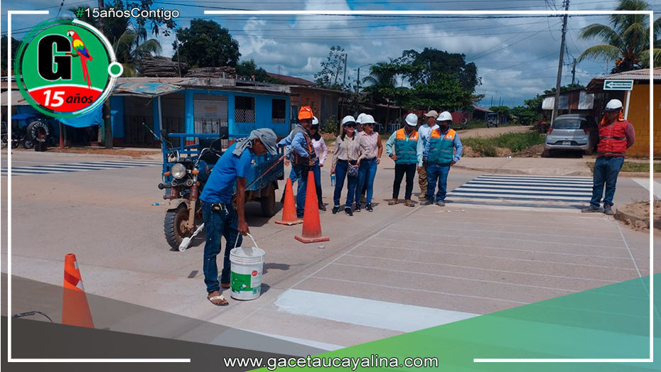 Alcaldesa provincial supervisó obras de pavimentación en Av. Habilitación Urbana y Jhon F. Kenedy