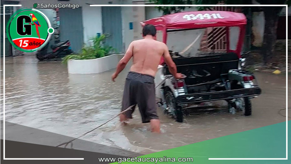 Más de 7 horas de lluvias afectan viviendas y calles en Iquitos