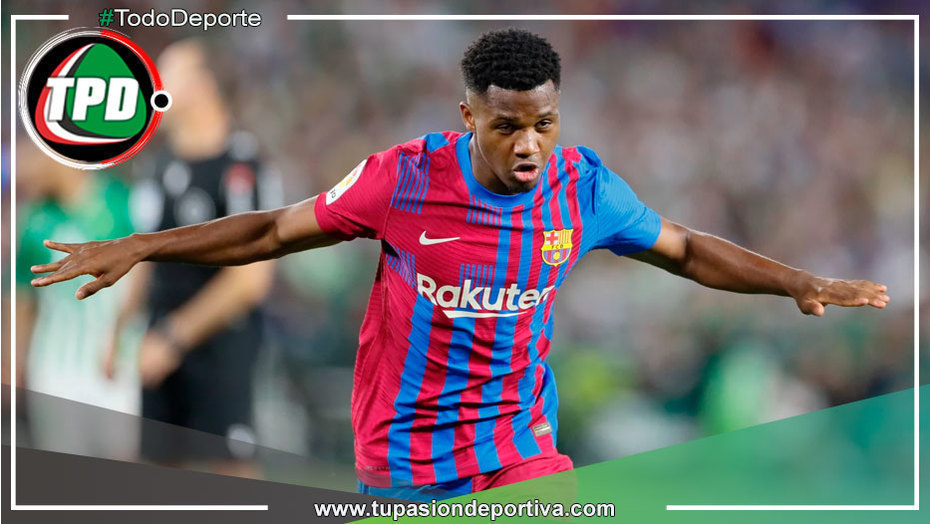Bajan del podio a Lionel Messi, Ansu Fati se convierte en centenario con Barcelona