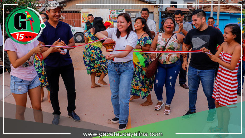MPCP inaugura la pavimentación del Jr. Caquetá en Pucallpa