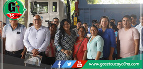 Vicegobernadora de Ucayali presentó al nuevo gerente Territorial de Padre Abad