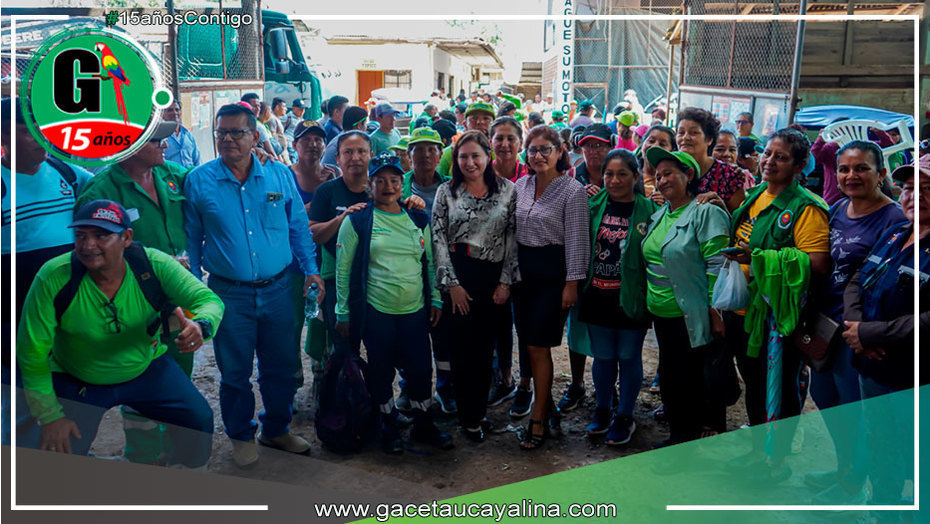 Alcaldesa de Coronel Portillo se reunió con trabajadores de maestranza y limpieza pública