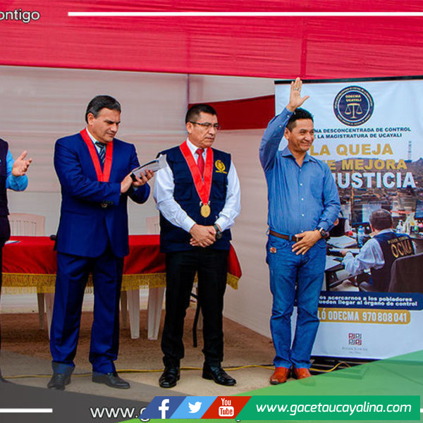 Alcalde de Manantay participó en la actividad de la Odecma Ucayali “La queja que mejora la justicia” 