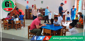 Juan Silva Bocanegra y ONG Off The Trail Missions visitaron la I.E. 696 en Pucallpa 