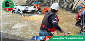Camioneta cae al río Huallaga y deja tres personas fallecidas 