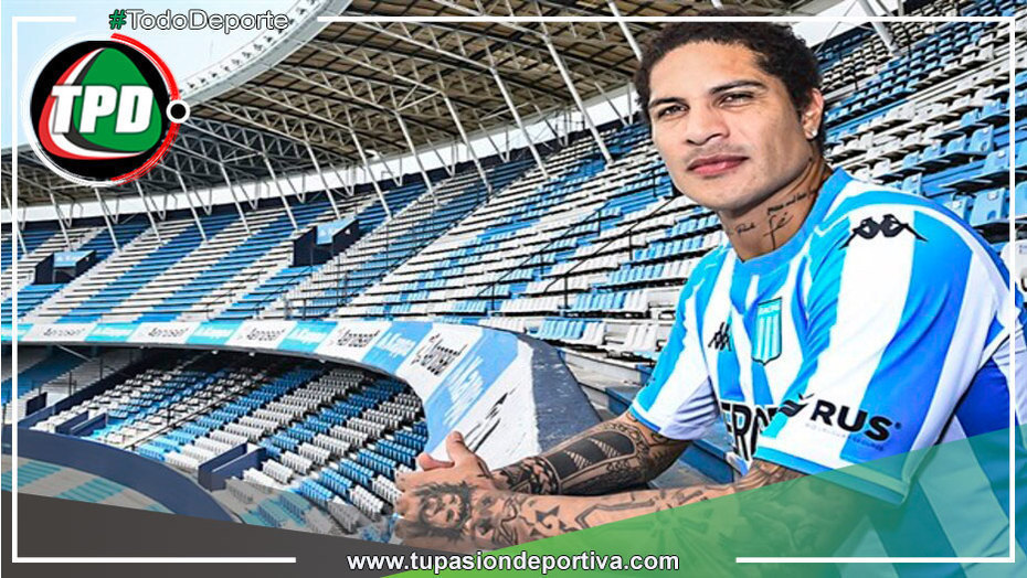 Paolo Guerrero se gana una tarjeta amarilla en el Racing Club vs Gimnasia