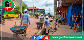 Municipalidad de Manantay realiza limpieza de los drenes pluviales de la Av. Túpac Amaru 