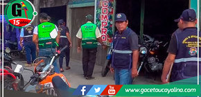 Municipalidad de Manantay realiza operativos para erradicar venta de motos en veredas 