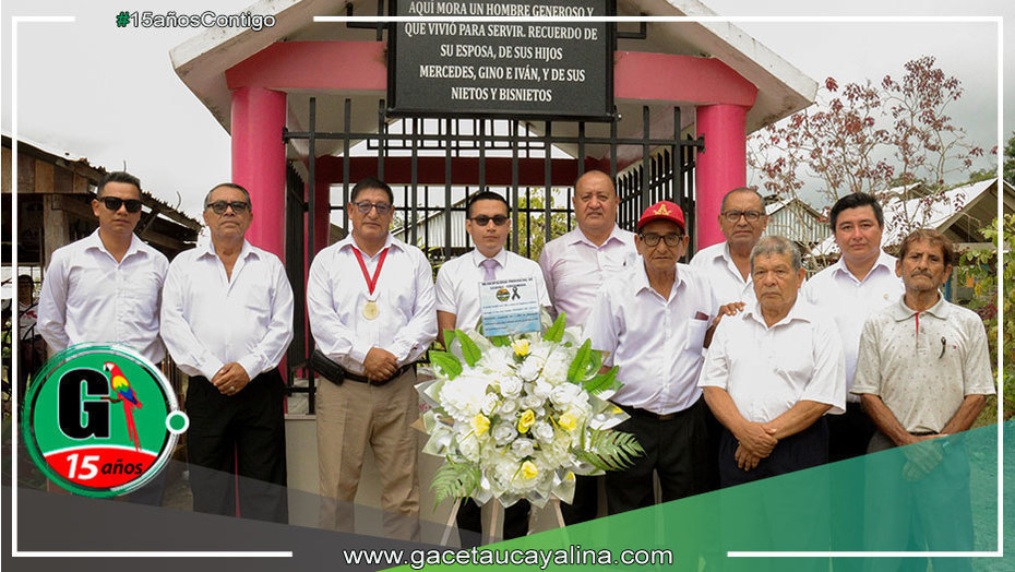 Rinden Homenaje póstumo al tres veces alcalde de la provincia de Ucayali