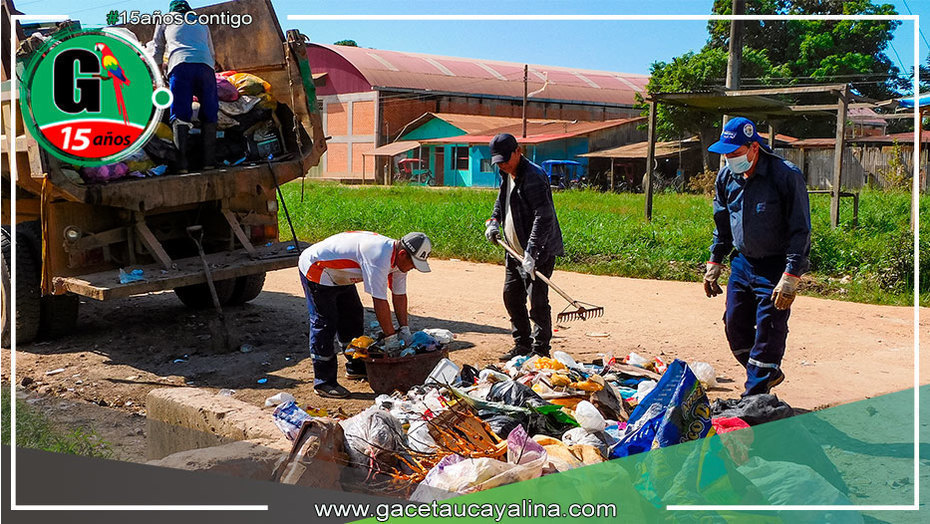 Municipalidad de Manantay realiza limpieza de calles y podado de árboles en diferentes sectores del distrito