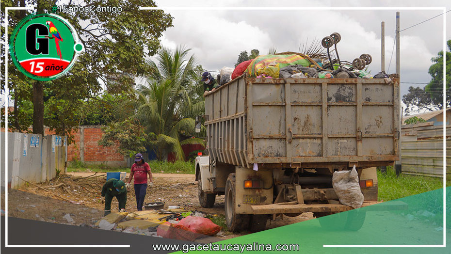 Municipalidad de Manantay realiza recojo de residuos sólidos en el A.H. Rafael Villacorta
