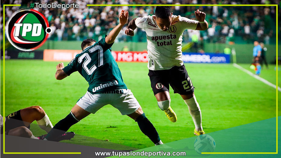 Universitario perdió en el último momento frente a Goias en Brasil