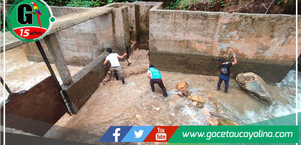 Atalaya se queda sin agua debido al colapso de tuberías de las principales bocatomas