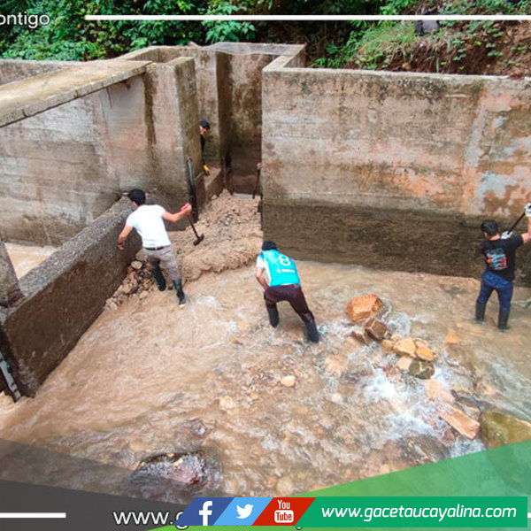 Atalaya se queda sin agua debido al colapso de tuberías de las principales bocatomas