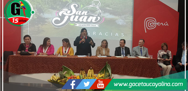 El XXVI Festival San Juan Ucayalino 2023 fue presentado oficialmente a nivel nacional 