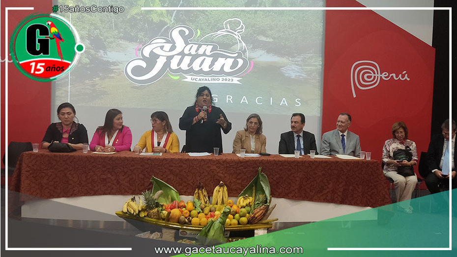 El XXVI Festival San Juan Ucayalino 2023 fue presentado oficialmente a nivel nacional