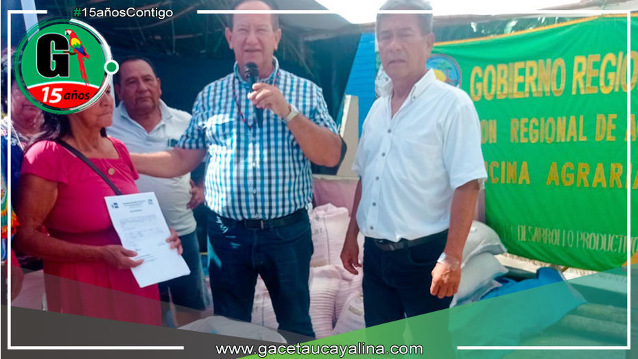 GOREU entregó seis toneladas de semillas de maíz y arroz a productores de Atalaya