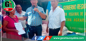 GOREU entregó seis toneladas de semillas de maíz y arroz a productores de Atalaya
