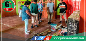 Entregan bienes de ayuda humanitaria a familia damnificada por vientos fuertes en Atalaya 