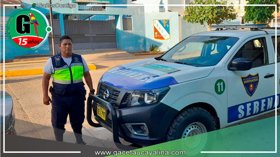 Serenazgo de Pucallpa cumplen a cabalidad con directivas del ministerio del interior con patrullajes tácticos