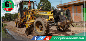 Arreglan 9 cuadras del A.H. Próceres de la Independencia en el distrito de Manantay