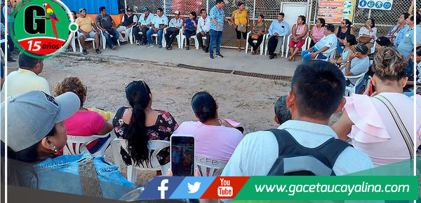 Funcionarios del GOREU y dirigentes se reúnen para evaluar trabajos de arreglos 