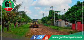Municipalidad de Manantay arregla calles y descolmata caños naturales del A.H. Nueva América 