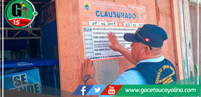 Municipalidad de Manantay clausuró negocios ubicados en la av. Túpac Amaru