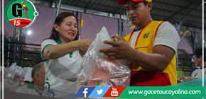 JJ.VV. De Pucallpa recibieron canasta de alimentos por el compromiso en la lucha contra la delincuencia