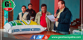 En Atalaya entregan alimentos para peces a Piscicultores 