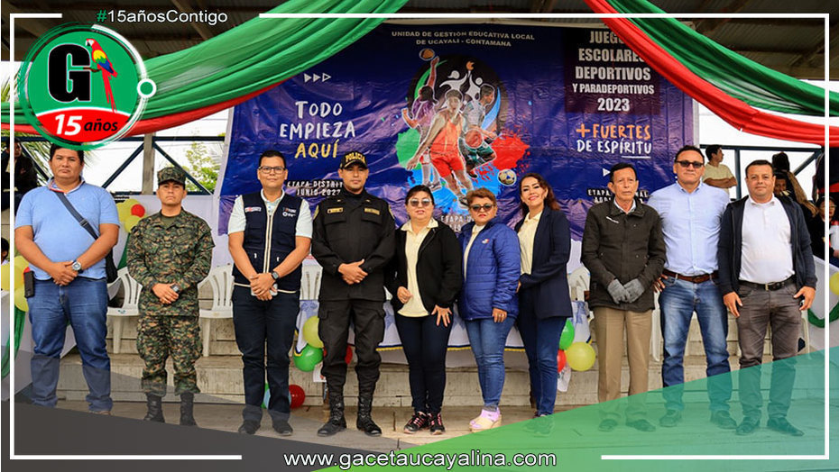 En Contamana se realizó la inauguración de los Juegos Escolares Deportivos y para Deportivos 2023