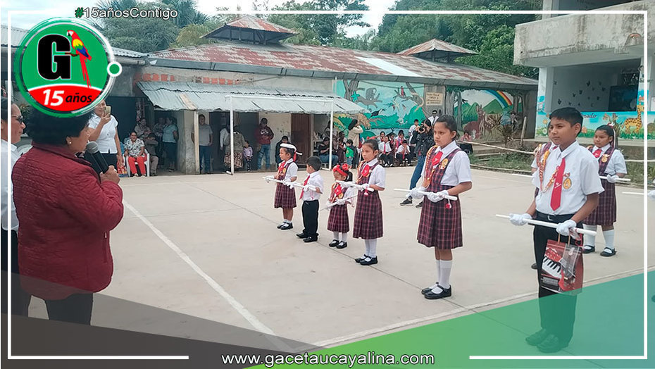 Con el acompañamiento de autoridades juramentan brigadieres escolares en Atalaya