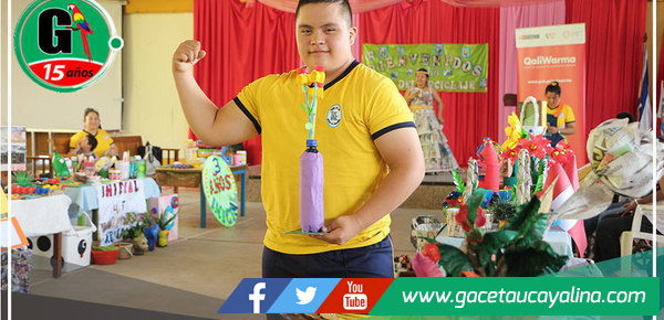 Qali Warma: Bien alimentados, estudiantes en Ucayali crean objetos educativos con materiales reciclados