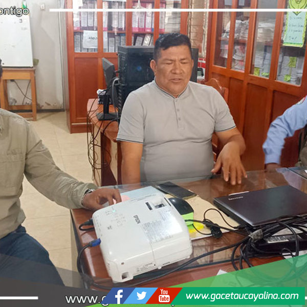 Equipo técnico del proyecto ordenamiento territorial realizó una reunión de coordinación con el alcalde de Irazola