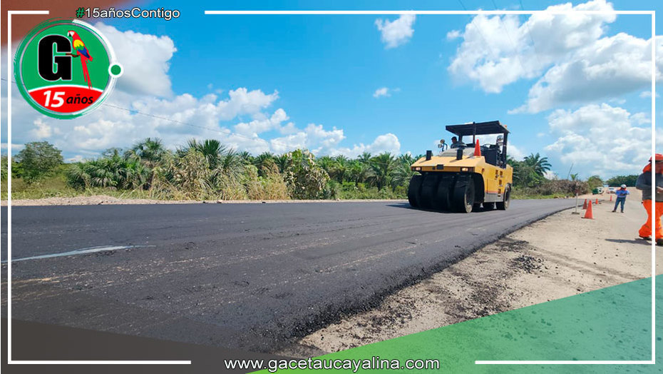 Aceleran asfaltado de la Carretera Neshuya - Curimaná para culminar a fines del 2023