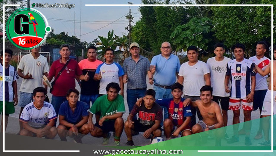 Inician trabajo de levantamiento topográfico para mejoramiento de losa deportiva en Padre Abad