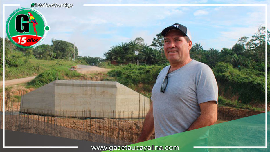 Gobernador inspeccionó avances en construcción de puente Tahuayo en carretera Neshuya-Curimaná