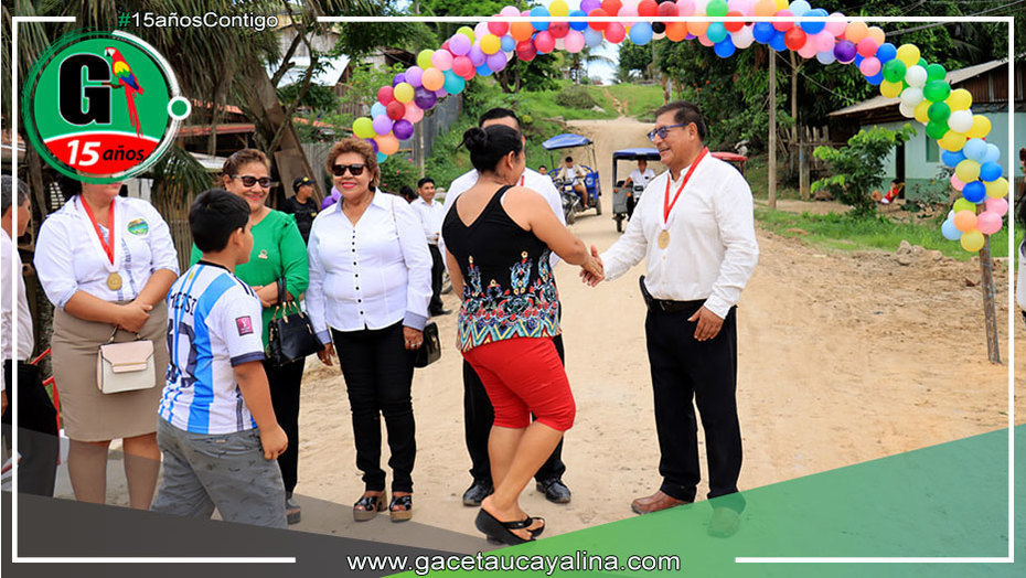 En Contamana entregan alcantarilla en la calle Buenaventura Márquez
