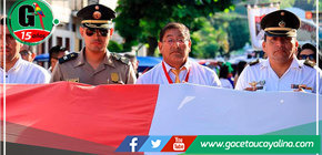 En Contamana se conmemoró el 143º Aniversario de la Batalla de Arica y juramento de fidelidad a la Bandera
