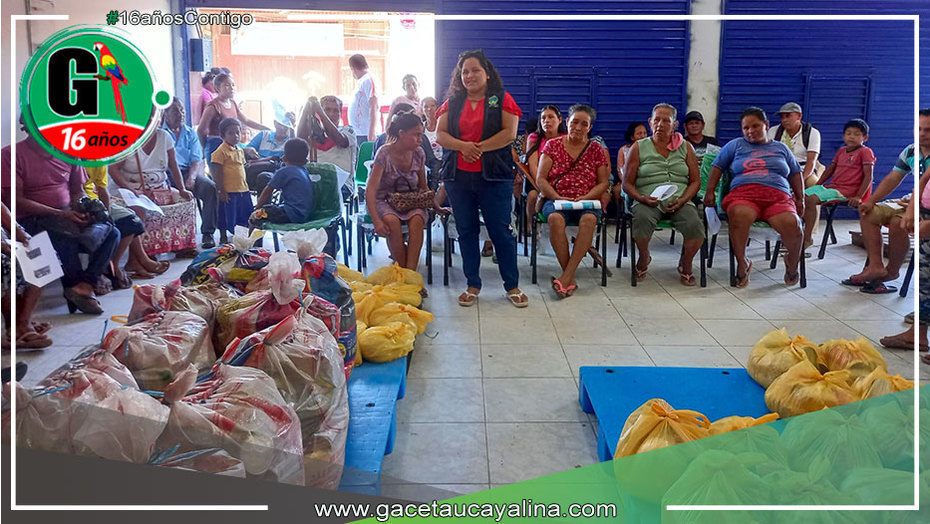 Programa de Alimentación y Nutrición PAN distribuye ayuda alimentaria en Contamana.