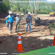 Inspeccionan la obra de mejoramiento del camino vecinal previsto